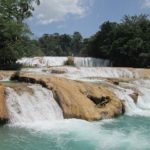 De watervallen van Agua Azul in Mexico