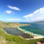 Natuurlijk stranden van Saint Kitts