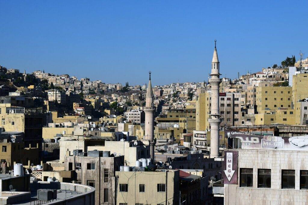 De levendige sfeer van Amman in Jordanië