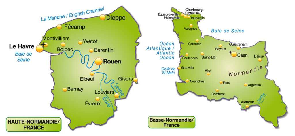 Basse-Normandië en Haute-Normandië