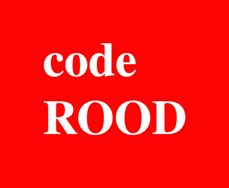 code rood