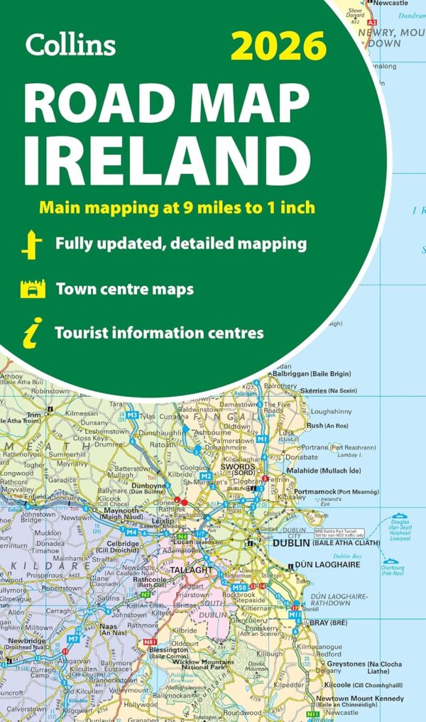 Reisgids Ireland Road Map 2026 | Collins